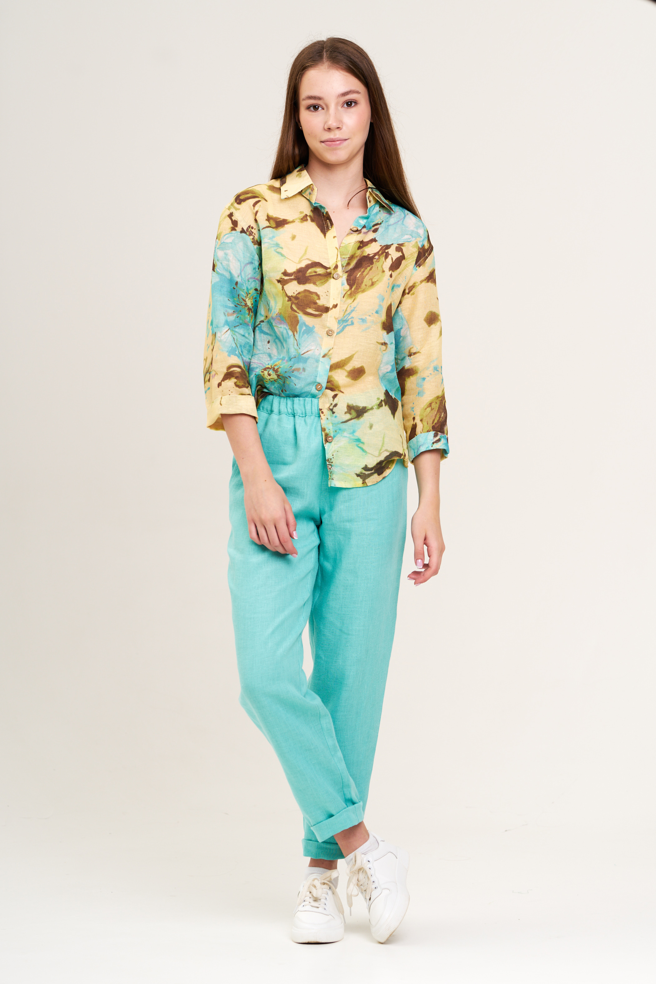 Women's Linen Narrowed Trousers